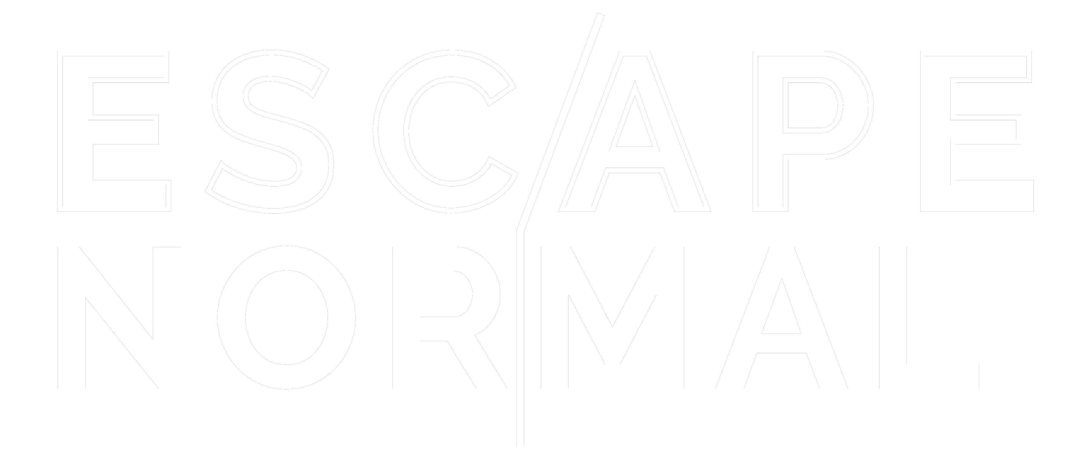 Escape Normal Logo White